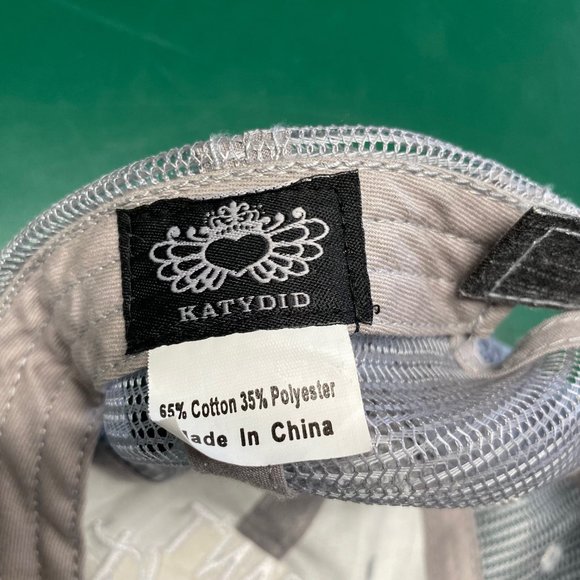 Charcoal Gray Mesh Ball Cap Hat "I Can't Adult Today" with Adjustable Sizing (Ve - Picture 6 of 6